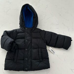 NWT - Amazon Essentials Toddlers' Heavyweight Hooded Puffer Jacket - Size 12 M